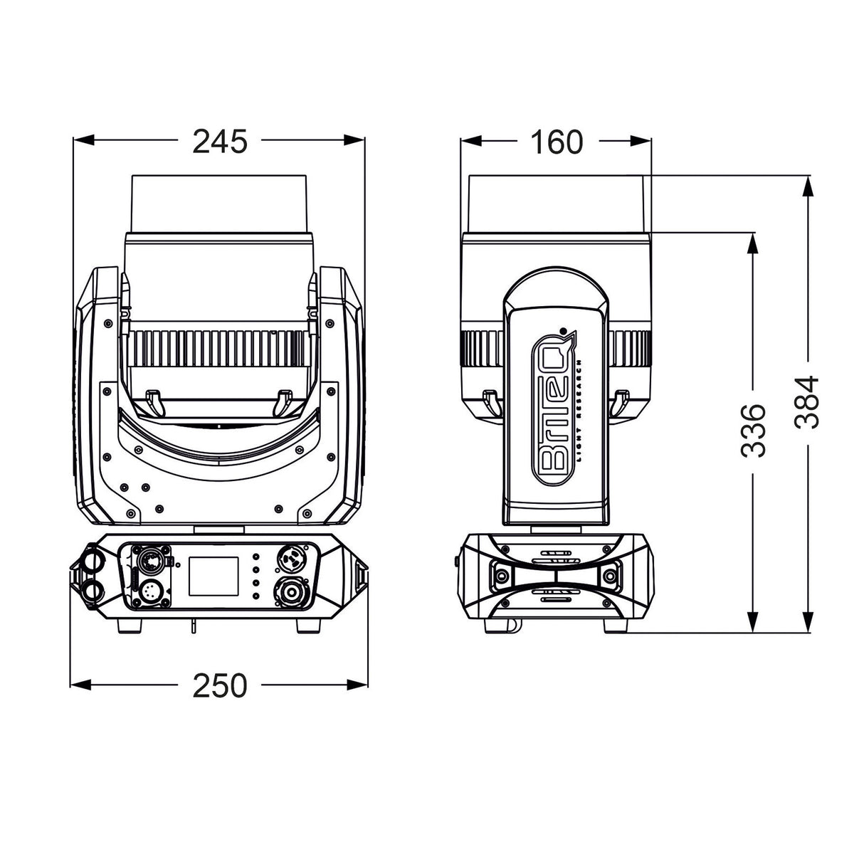 Briteq Vertigo Wash 7x60W RGBW Movinghead