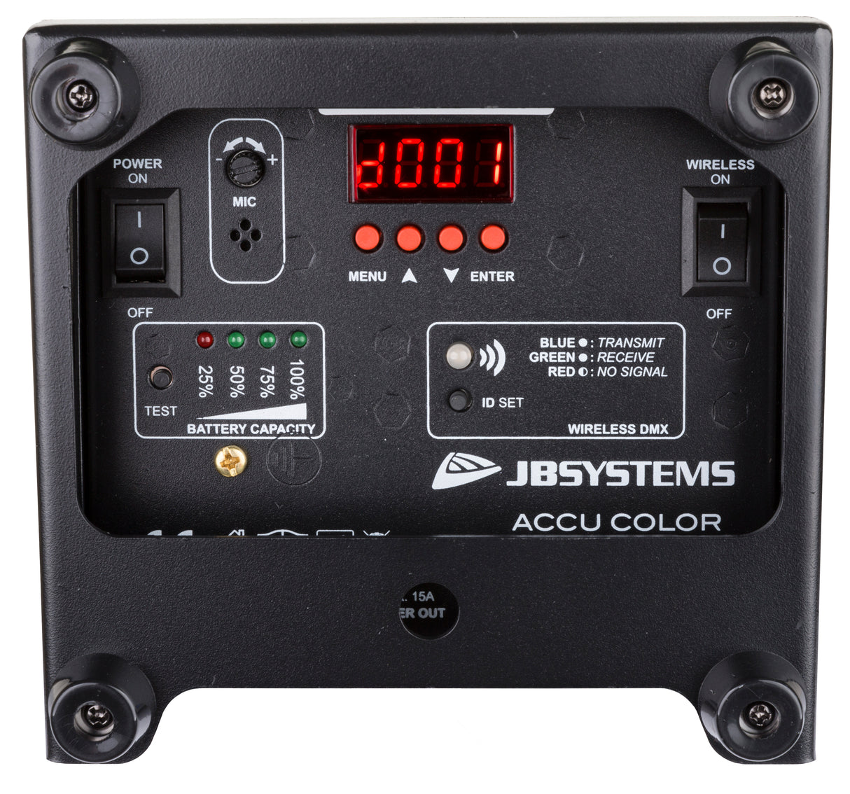 JB Systems Accu-Color Black Led Par