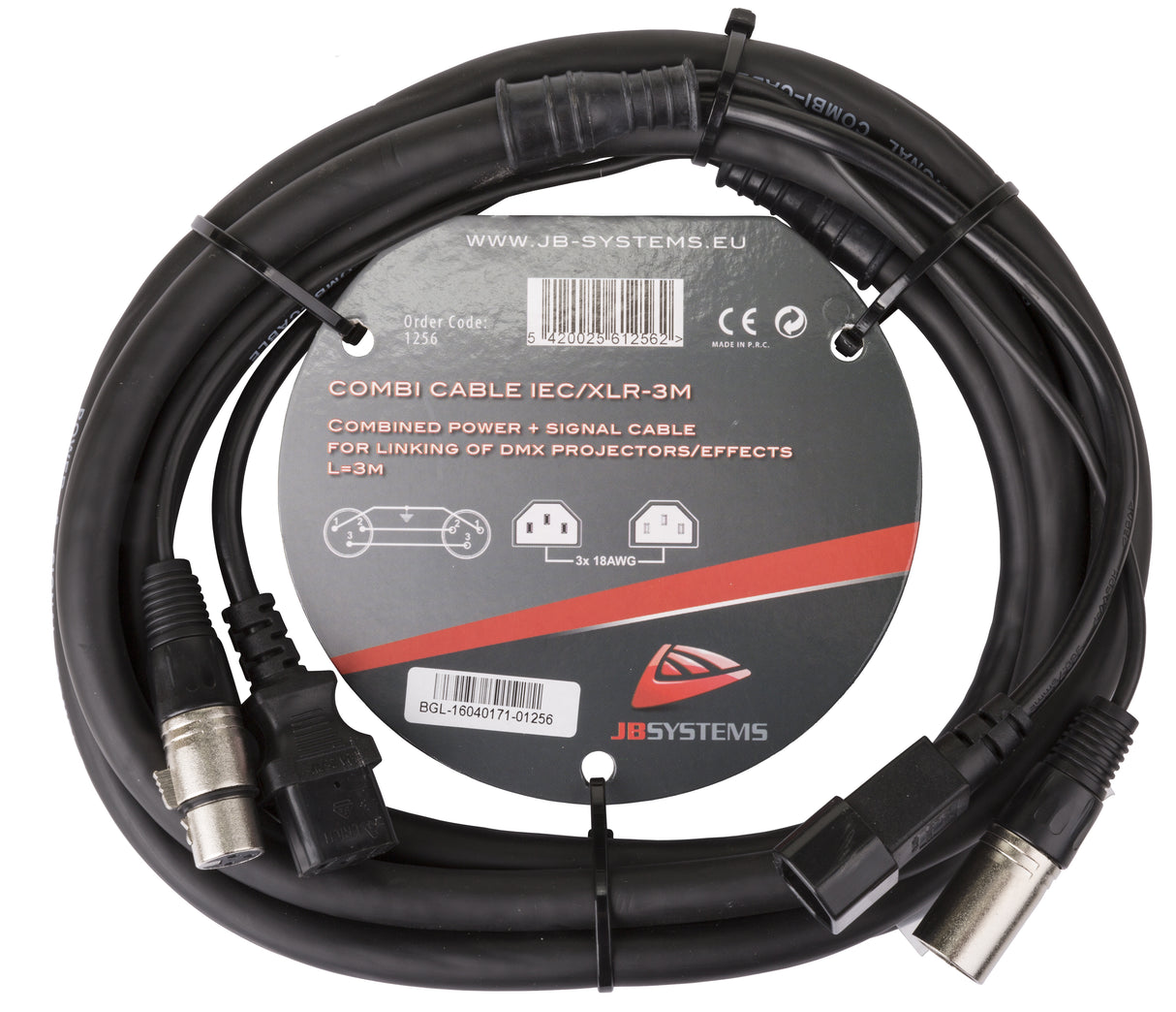 Hilec COMBI CABLE IEC/XLR 3M