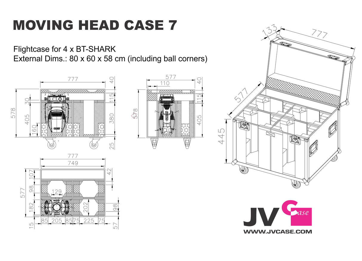 JV Case Moving Head Case 7