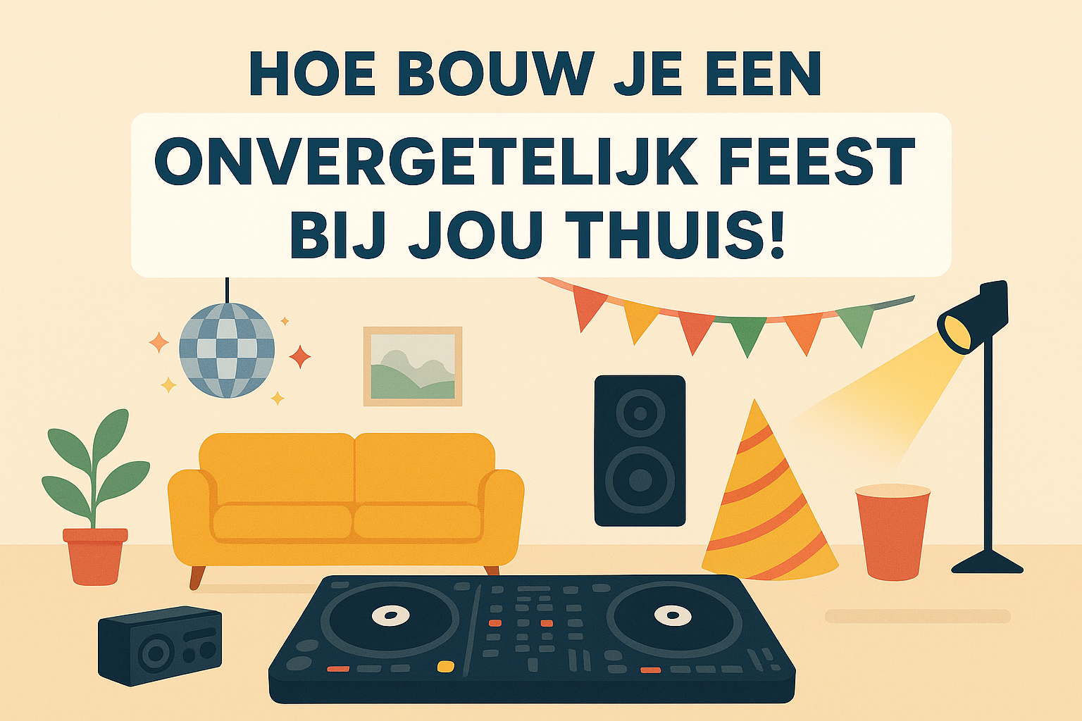 Hoe bouw je een onvergetelijk feest bij jou thuis!