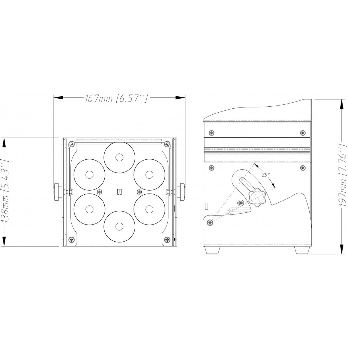 JB Systems Accu-Color White Led Par