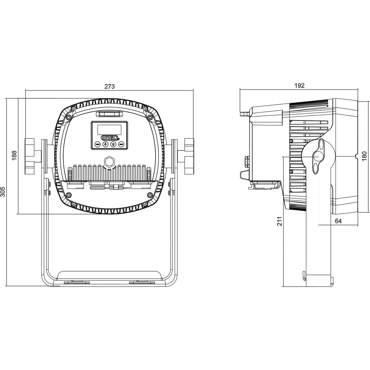 Briteq BT-COLORAY 18FCR (DMX 5 pin) Led Par