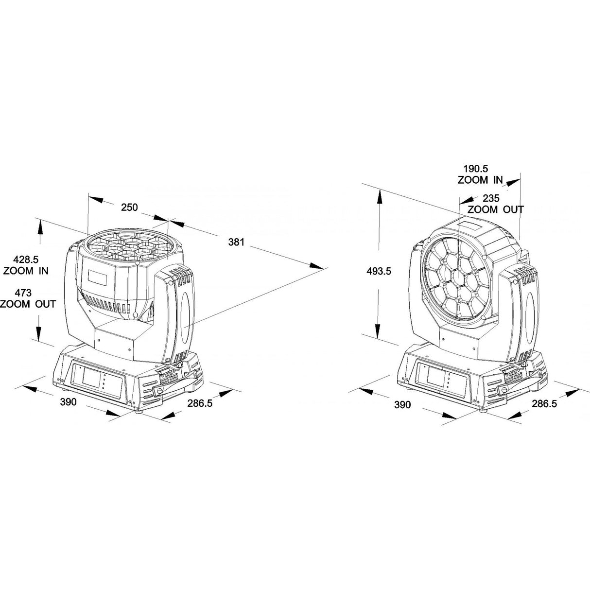 Briteq BTX-CIRRUS II 19x30W RGBW Moving head