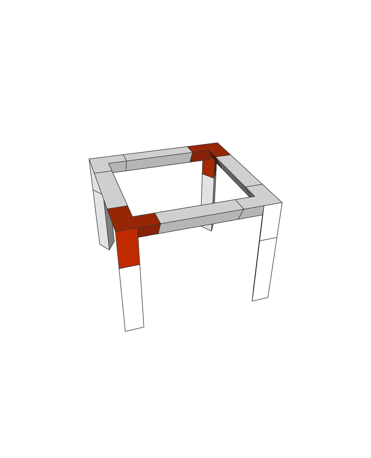 Contestage AG29-033 Ferme d'angle noire