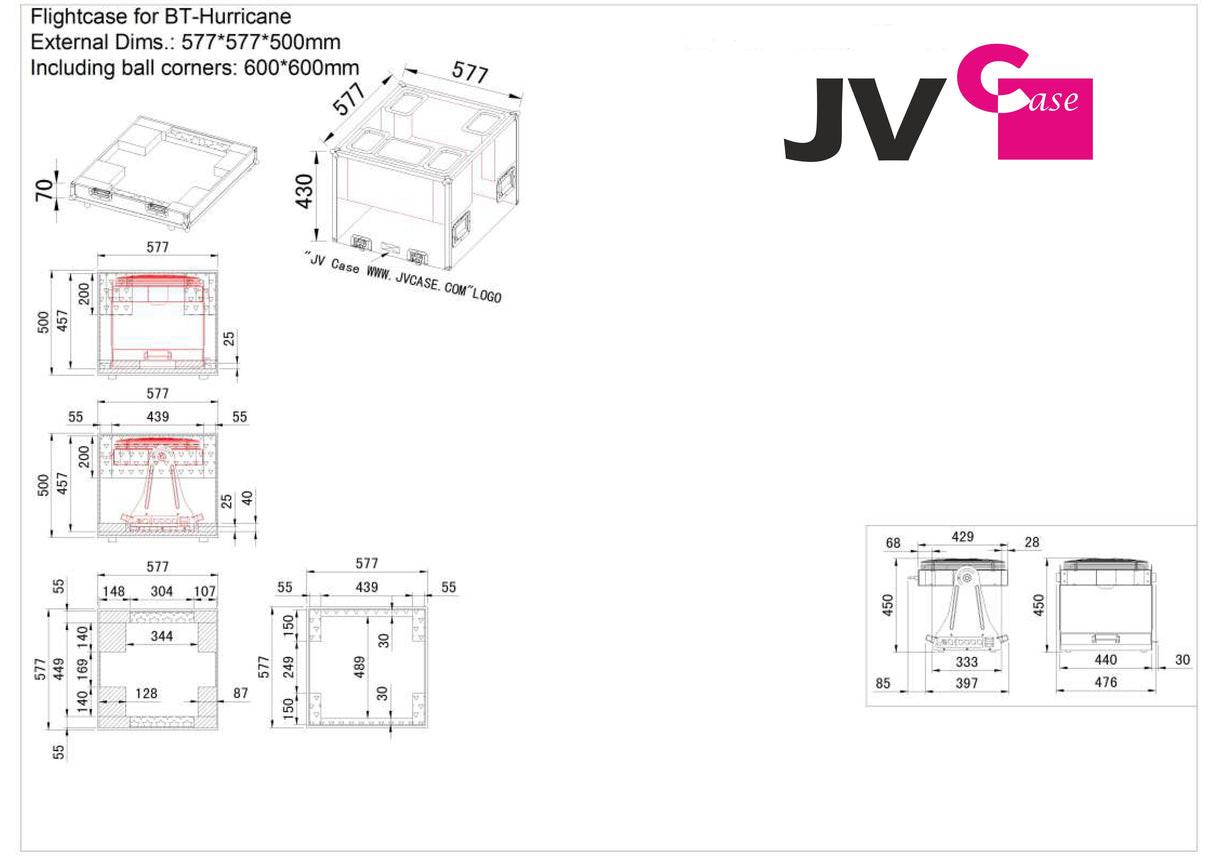 JV Flightcase voor BT-Hurricane Case