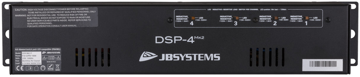 JB Systems DSP-4 Mk2 /G Dimmer-/Schalterpaket