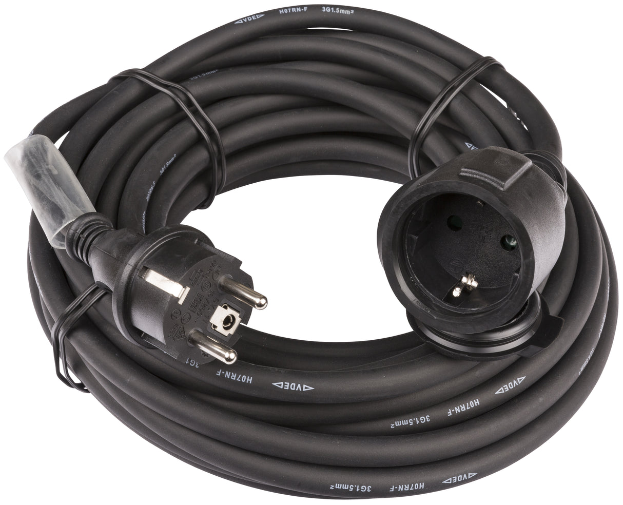 Hilec POWERCABLE-3G1.5-10M-G Verlängerungskabel