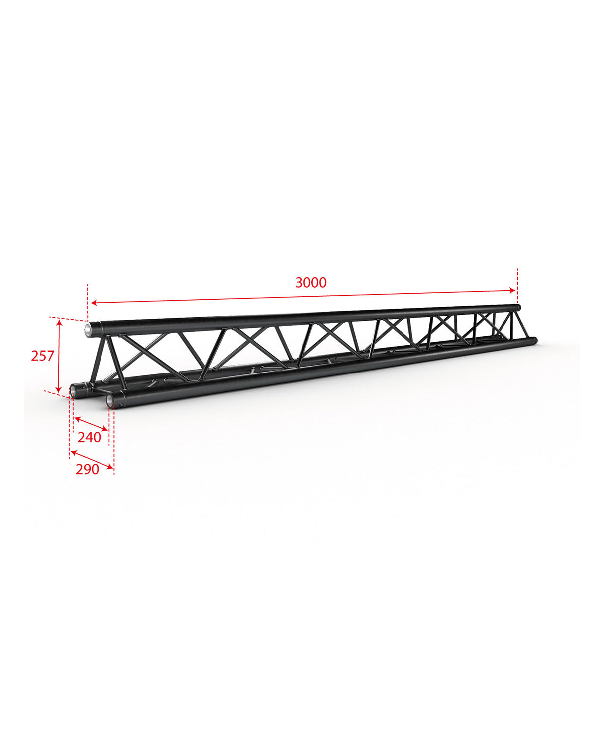 Contestage PT29-300 Zwarte Driehoek Truss